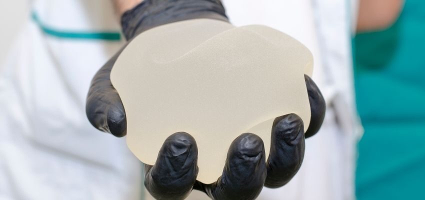 A silicon breast implant.