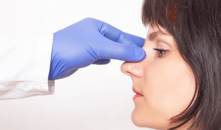 A woman who wants to undergo surgery for a smaller nose.