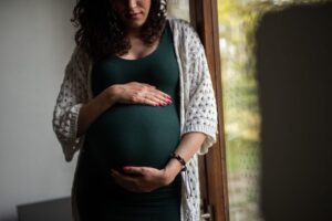 The woman is curious if she can get lip filler while pregnant.