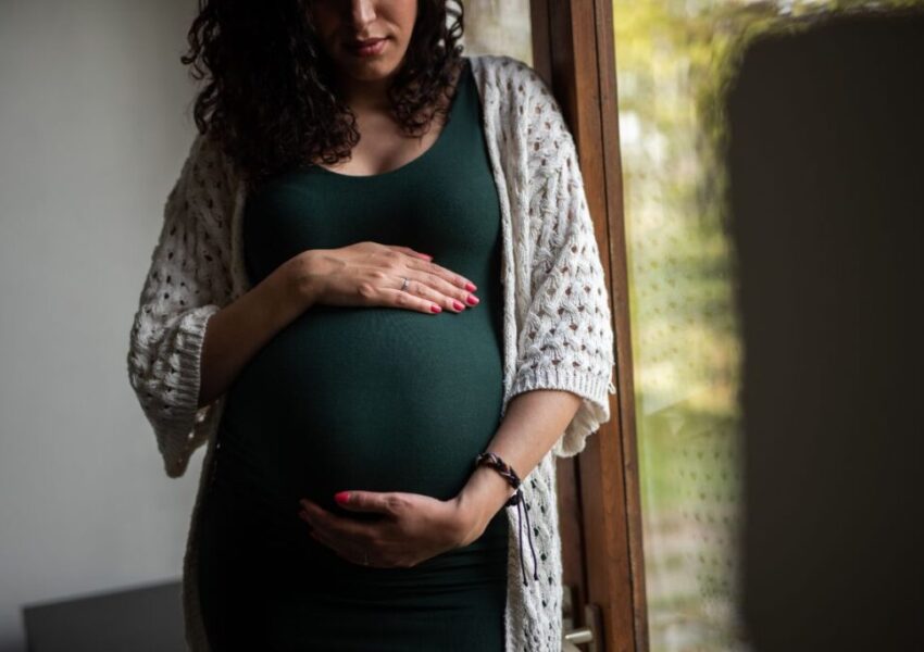 The woman is curious if she can get lip filler while pregnant.