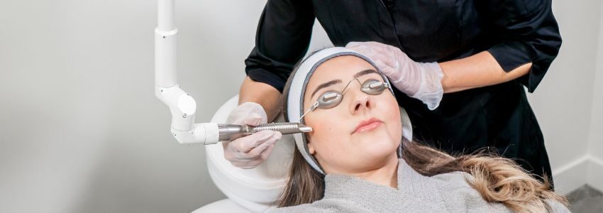 An IPL (Intense Pulsed Light) photofacial is a noninvasive skin treatment. It uses a high-intensity pulse of light to enhance the appearance of the skin.