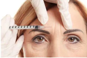 The woman tried Botox to lessen wrinkles.