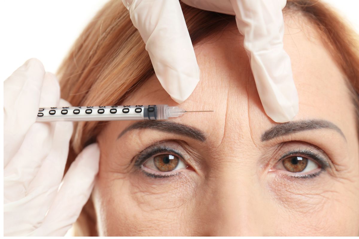 The woman tried Botox to lessen wrinkles.