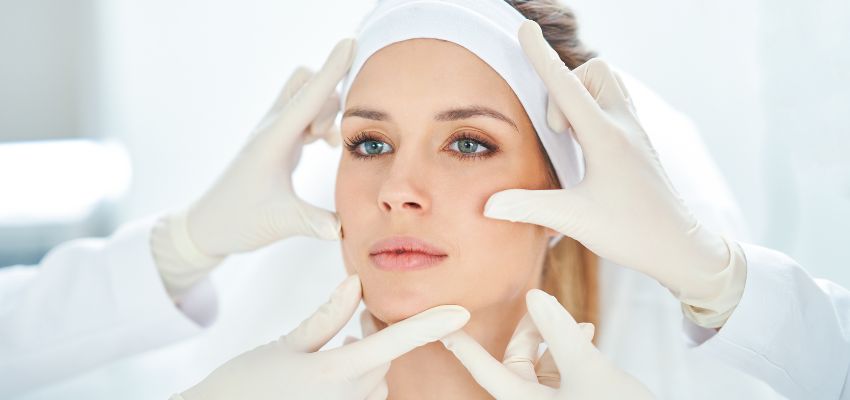 Woman listening to possible Botox resistance during an assessment.