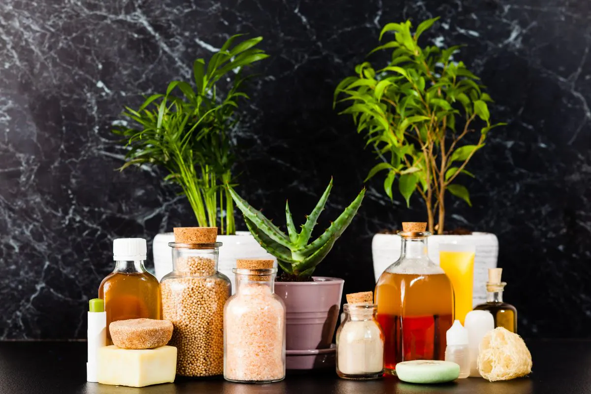Different types of homemade skin care.